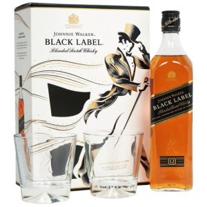 WHISKY JOHNNIE WALKER BLACK LABEL C/COPOS 0,70L
