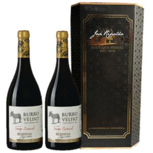 VINHO BURRO VELHO 100% TOURIGA NACIONAL RESERVA SIGNATURE 2016 TINTO C/CAIXA DE LUXO 2X0,75L